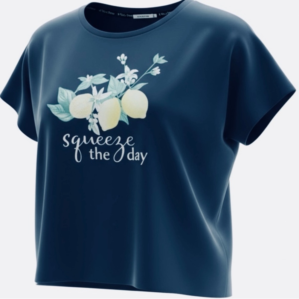👛 (ANY 2/$20)LA VIE EN ROSE Navy Blue Super Soft Pajama Top XXL